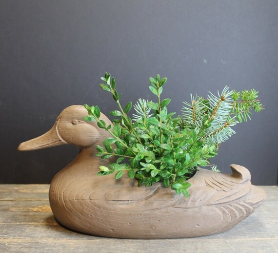 Items similar to Vintage Plastic Duck Planter // Garden ... Items similar to Vintage Plastic Duck Planter Garden