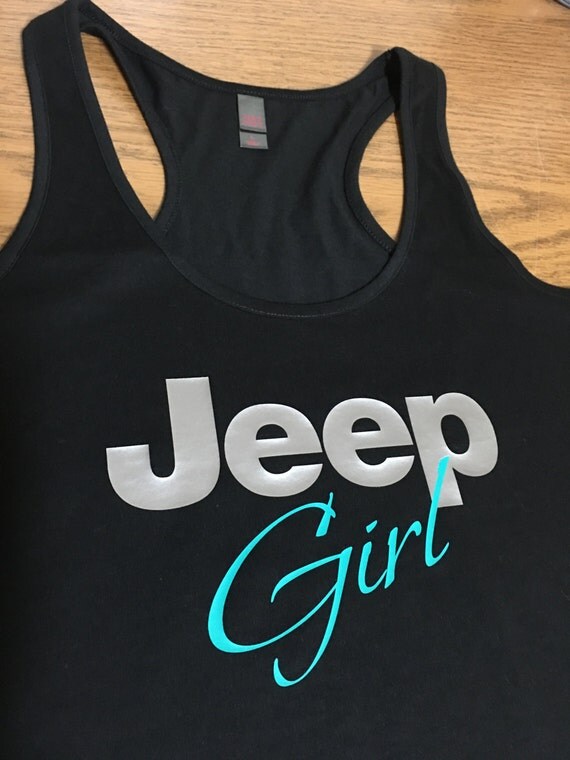 Jeep Girl Racerback Tank Top Silver Jeep