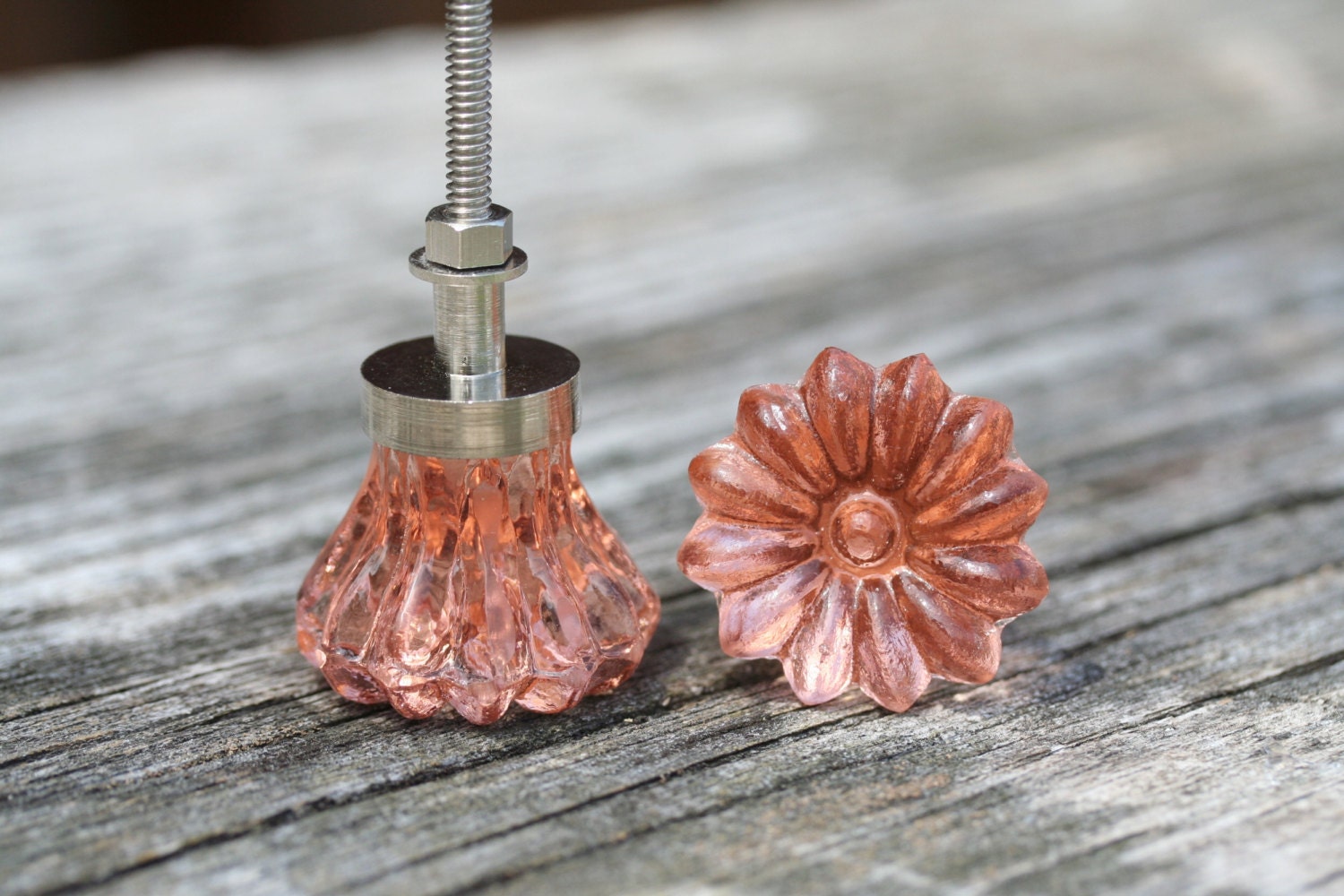 Pink Glass Drawer Knob Drawer Pull Pink Drawer Pull