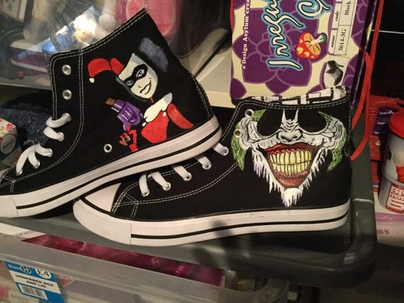 joker and harley quinn converse shoes