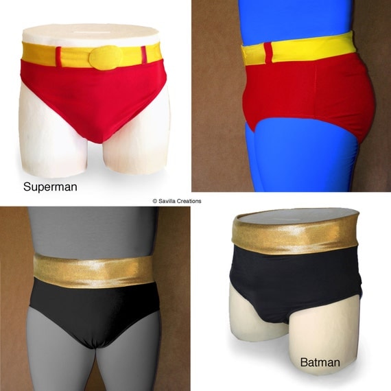 Superhero briefs. Handmade in USA