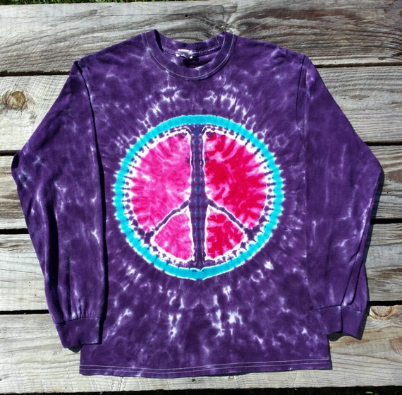 how to make a peace sign tie dye shirt
