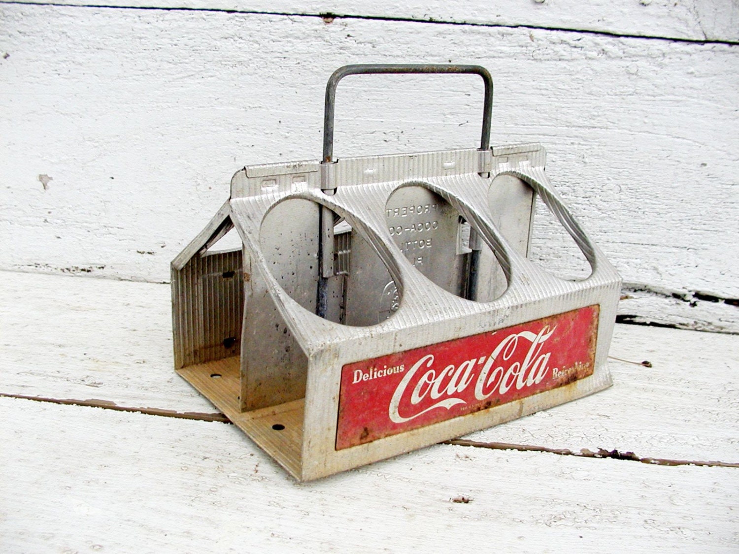 Coca Cola Carrier Aluminum Coke Carton Vintage Collectible