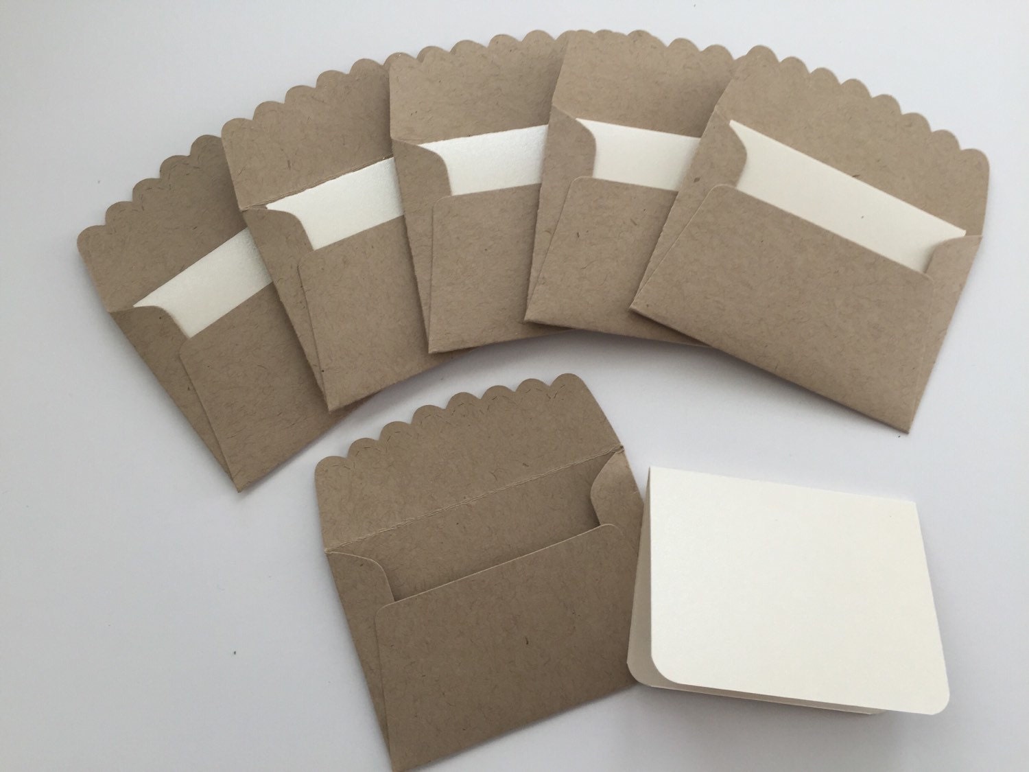 Mini Kraft Envelopes Mini Envelope with Note Cards Mini Note