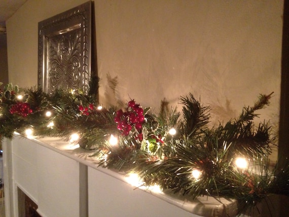 christmas mantle red berry garland christmas garland holly christmas mantle red berry garland christmas garland holly