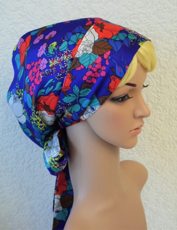 Satin hair sleeping cap bad hair day head cover head