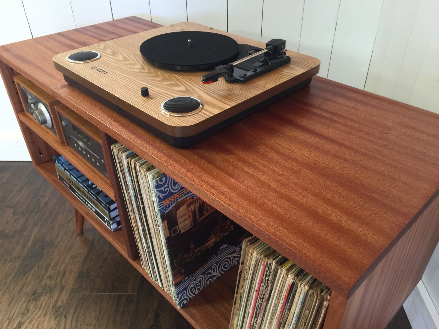 New mid century modern record player console stereo by scottcassin