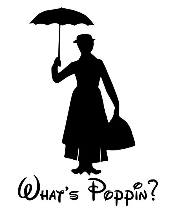 Custom Personalized Mary Poppins Whats Poppin Iron on Transfer