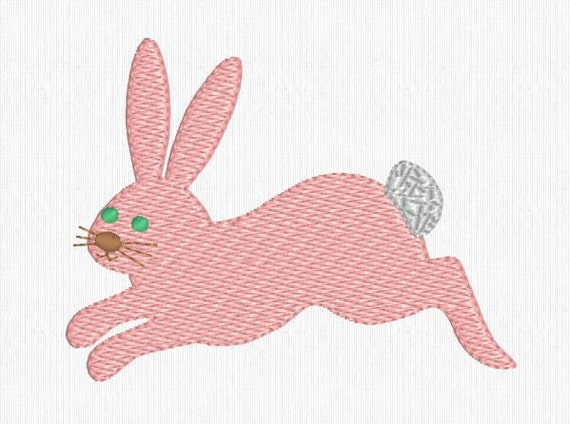 Easter bunny rabbit embroidery digitized file Easter bunny rabbit embroidery digitized file
