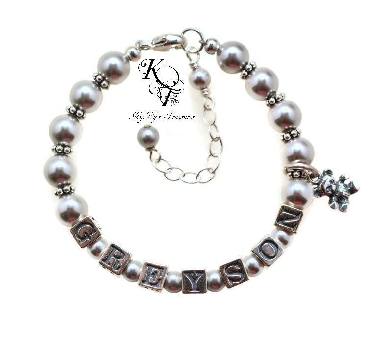 Baby Boy Bracelet Personalized Baby Gift Baby Boy Gift Boy