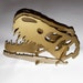 metal t rex skull