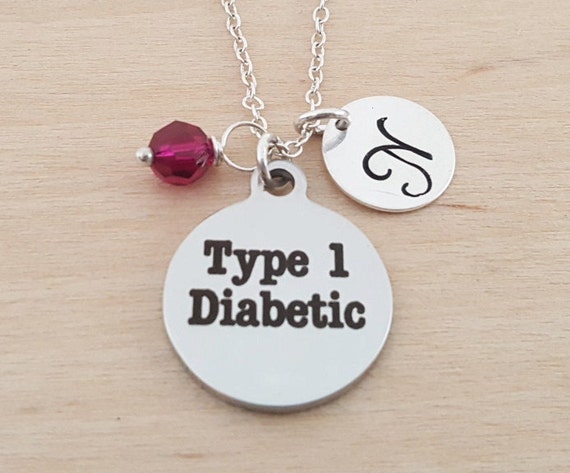 Type 1 Diabetic Necklace Medical ID Jewelry Personalized