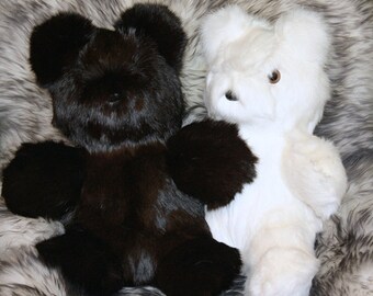 Glacier Wear Rabbit Fur Teddy Bears
