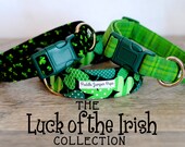 etsy dog collars st patrick day