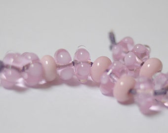 Beads Lampwork Spacers lampwork spacer bead Handmade Glass Lampwork Beads Lampwork Supplies glass beads lampwork bead set rondelle glass b