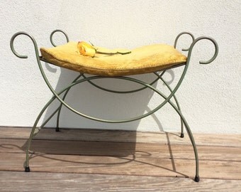 Vintage 1950\'s Art Deco Vanity Stool Mid Century Vintage 1950\'s Art Deco Vanity Stool Mid Century