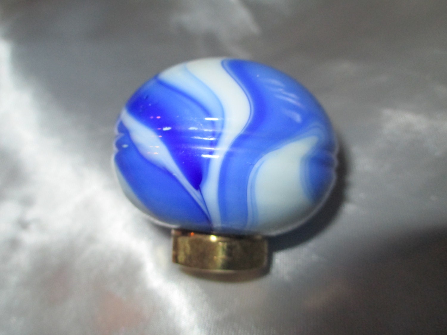 Vintage slag glass shift knob 3/8 fine fits by Knobstoppersandmore