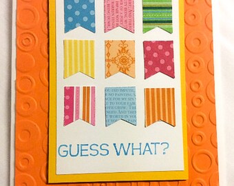 Inspirational 88 Guess What Blank Card