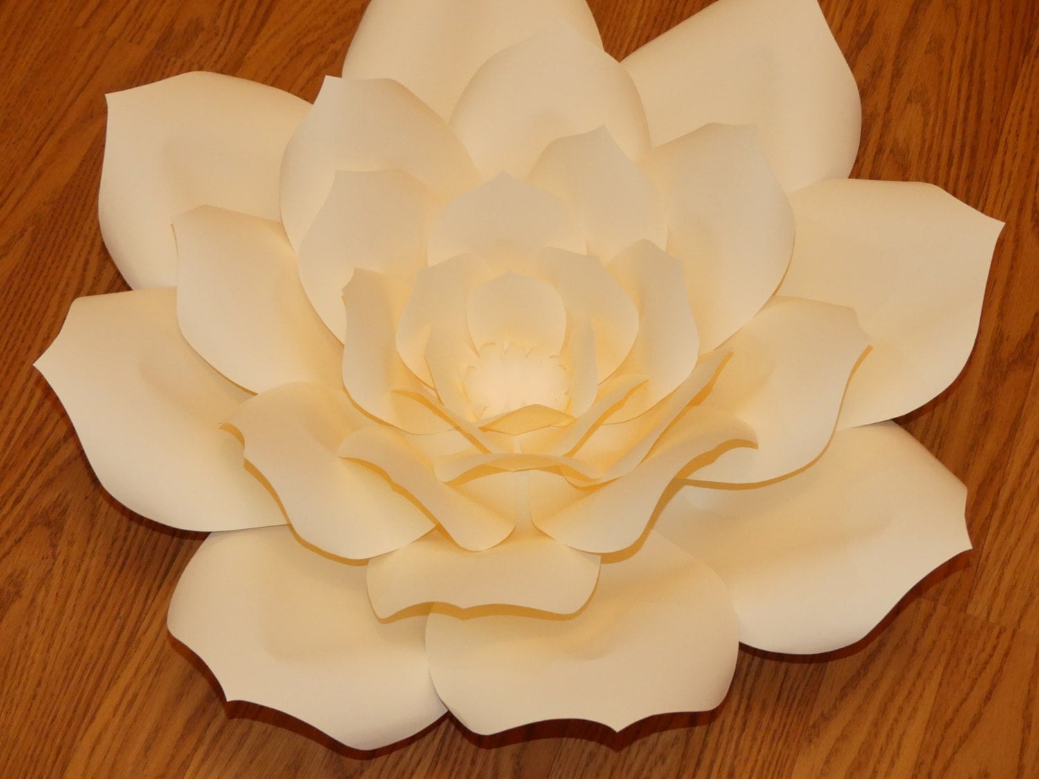 DIY Large 3D Paper Flower Template Paper by Treasurecloset09