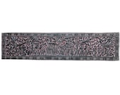 Headboard Wall Sculptures Radha Krishna Dancing Carving Wood Panel 72x18