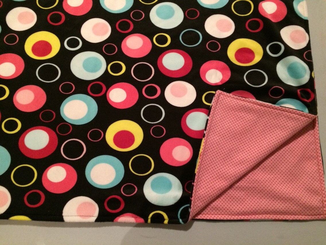 Polka Dot Baby Blanket Retro Baby Blanket Baby shower crib