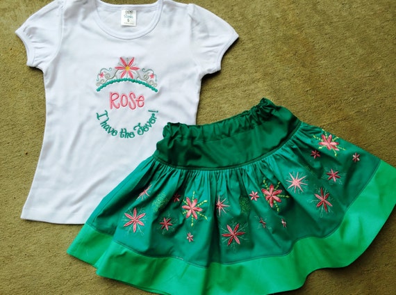 Frozen Fever Elsa Tiara Phrase Shirt and Deluxe Embellished