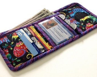 Women&#39;s Wallet Quilted Asian Womens Wallet by EverestRanchCreation