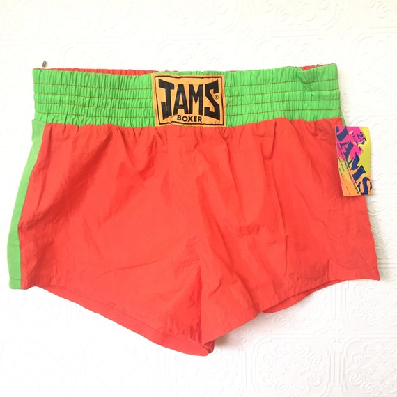 BEST 1980s nylon neon retro short shorts EVER By Jams World
