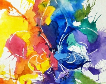 Fine Art Print Watercolor Painting // "Fleur de Lis"