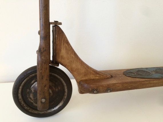 wooden kick scooter
