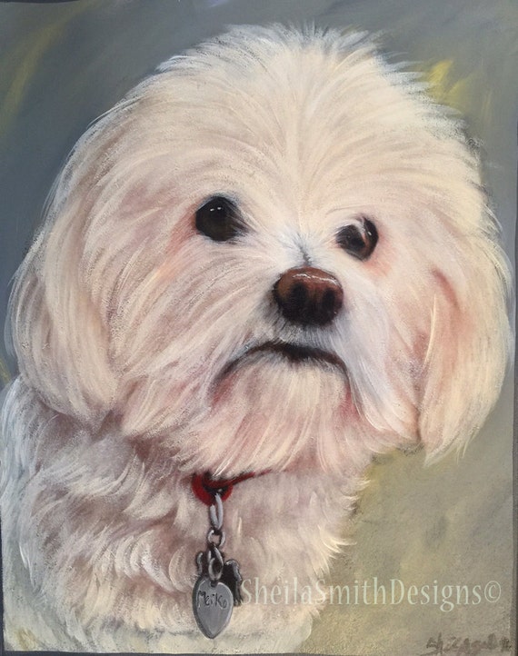 Get a Painted Dog Portrait of your favorite by SheilaSmithDesigns