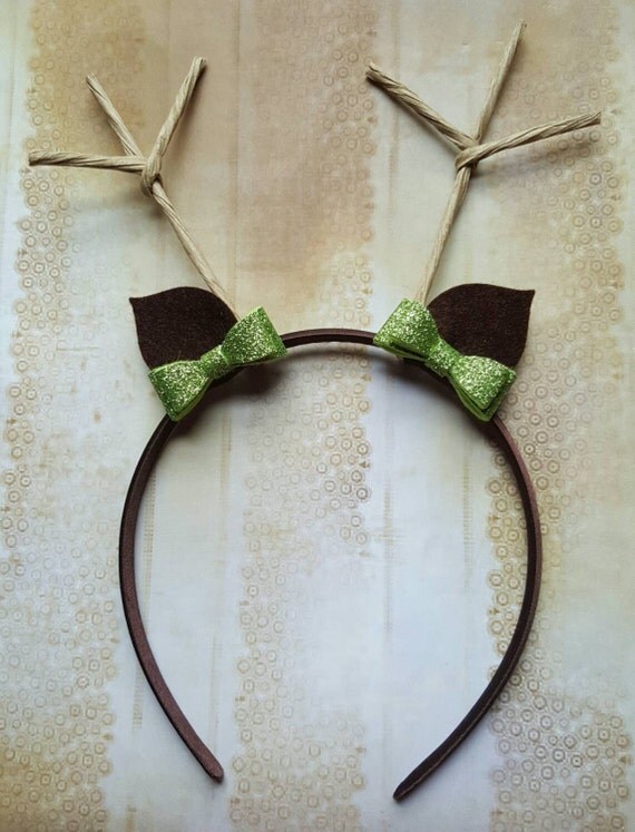 Antler Headband Green Bow Antler Headband Deer Headband   Il 570xN.886086806 Hhtv 