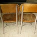 HEYWOOD WAKEFIELD set of 2 mid century Wood School Chairs