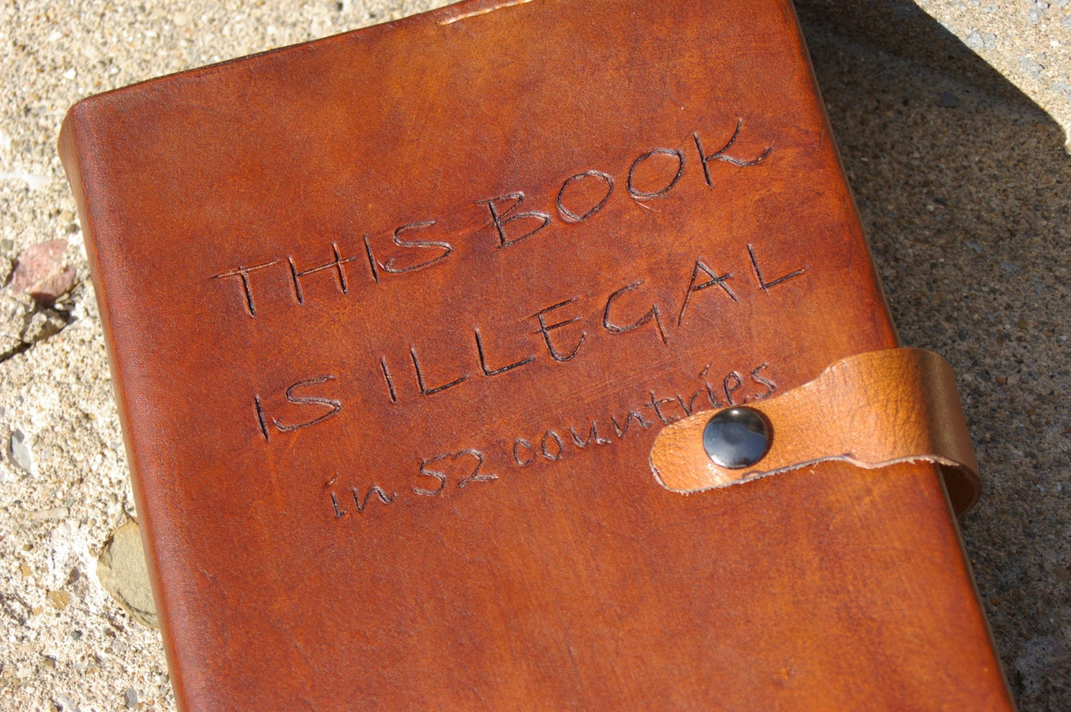 Handmade Leather Bible Cover Illegal