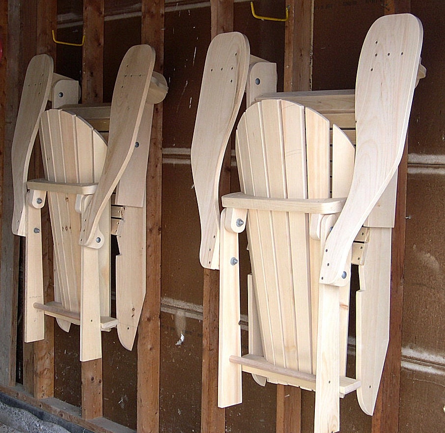 Folding Adirondack Chair Plans DWG files for CNC machines