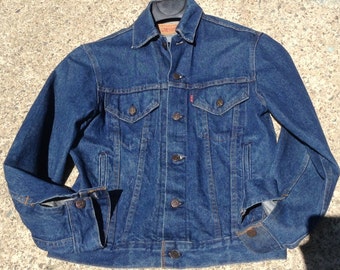 Levi Jean Jacket Vintage Levi Denim Jacket by KarynJamieDesigns