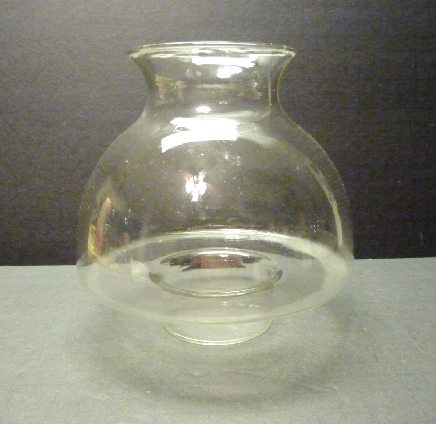Hurricane or Oil Lamp Clear Glass Globe