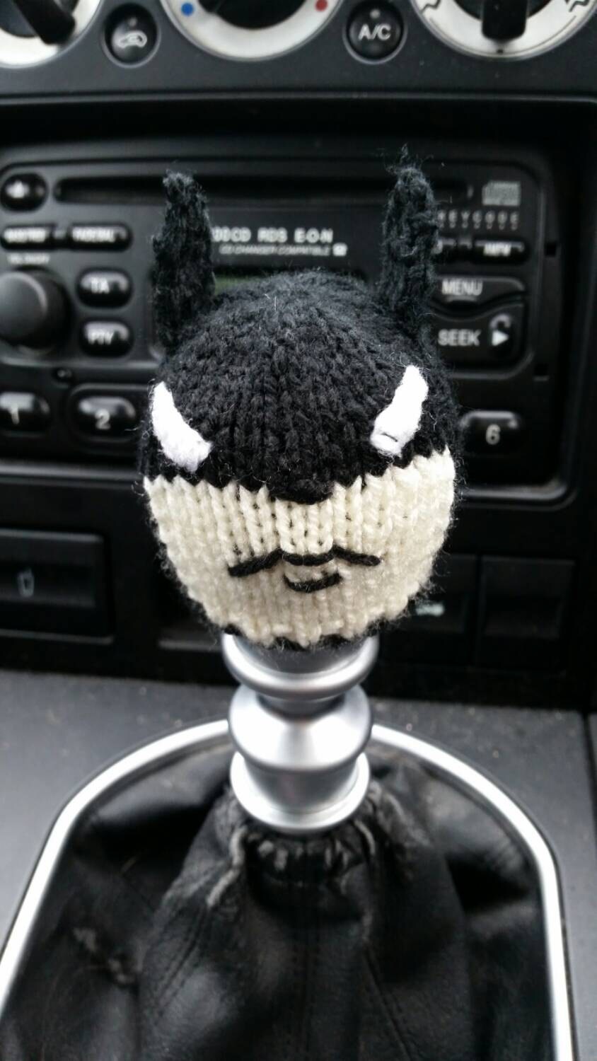 Batman Style Gear Knob Beanie Hat