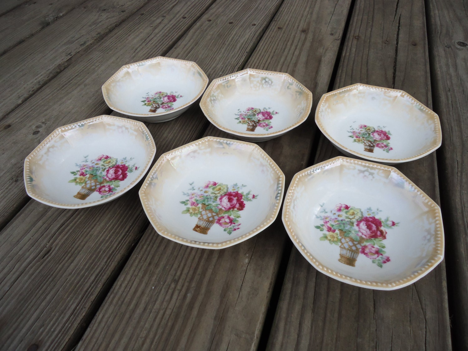 Made in Germany Vintage Berry Bowls set of 6