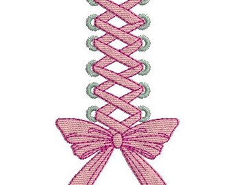 Instant download Machine Embroidery design Laced tape