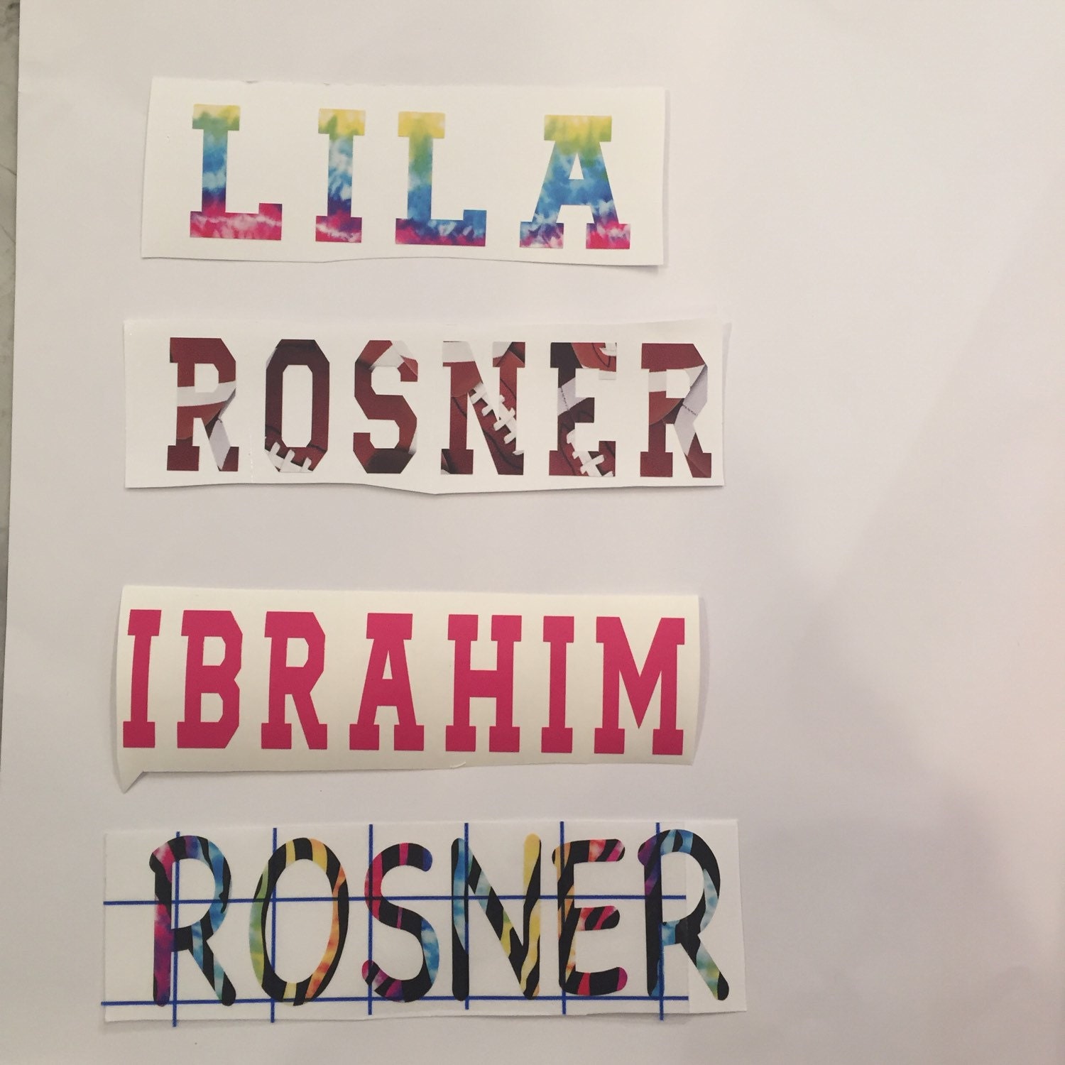 Vinyl name decal by DDDESIGNSNJ on Etsy