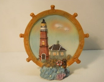 Lighthouse Figurine Hand painted Decorative Collectible n691