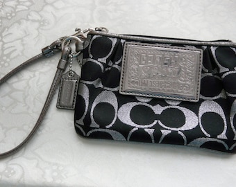 coach wristlets etsy