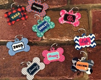 Personalized Dog Tag - Custom Made with your Pets Name w/phone number