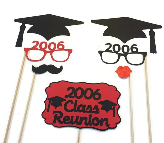 Class Reunion Photo Booth Props Class Reunion Party 7 Piece