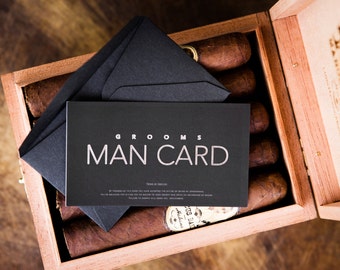Will you be my Groomsman? FUNNY Groomsman Proposal - The MAN CARD