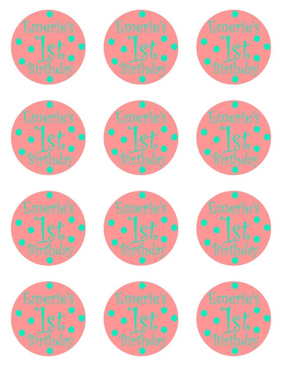 Items similar to Cupcake Toppers - PDF/JPEG digital file only on Etsy