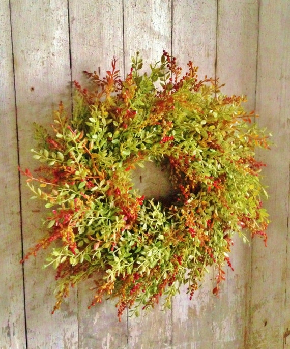 Fall Boxwood Wreath