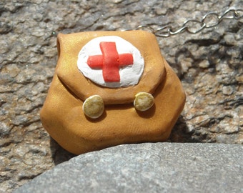 Large Medipack Tomb Raider inspired Keychain or necklace