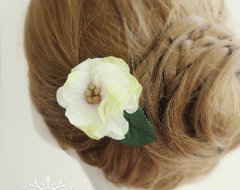 Bridesmaid hair accessory, set of 3, bridesmaid hair clip, wedding hair accessory, Camellia hair accessory, Bridal hair accessory